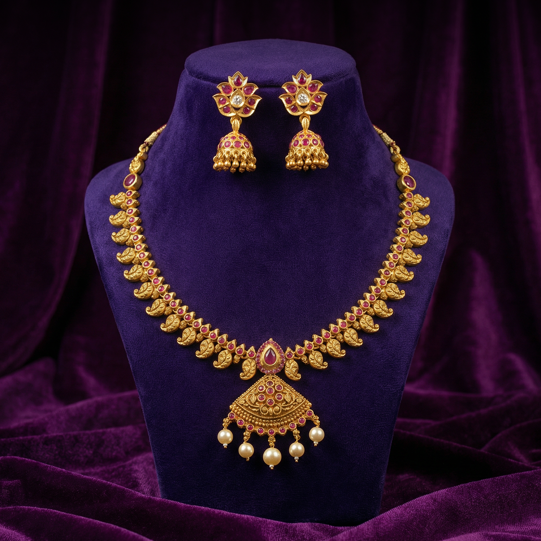 Necklace with Earrings